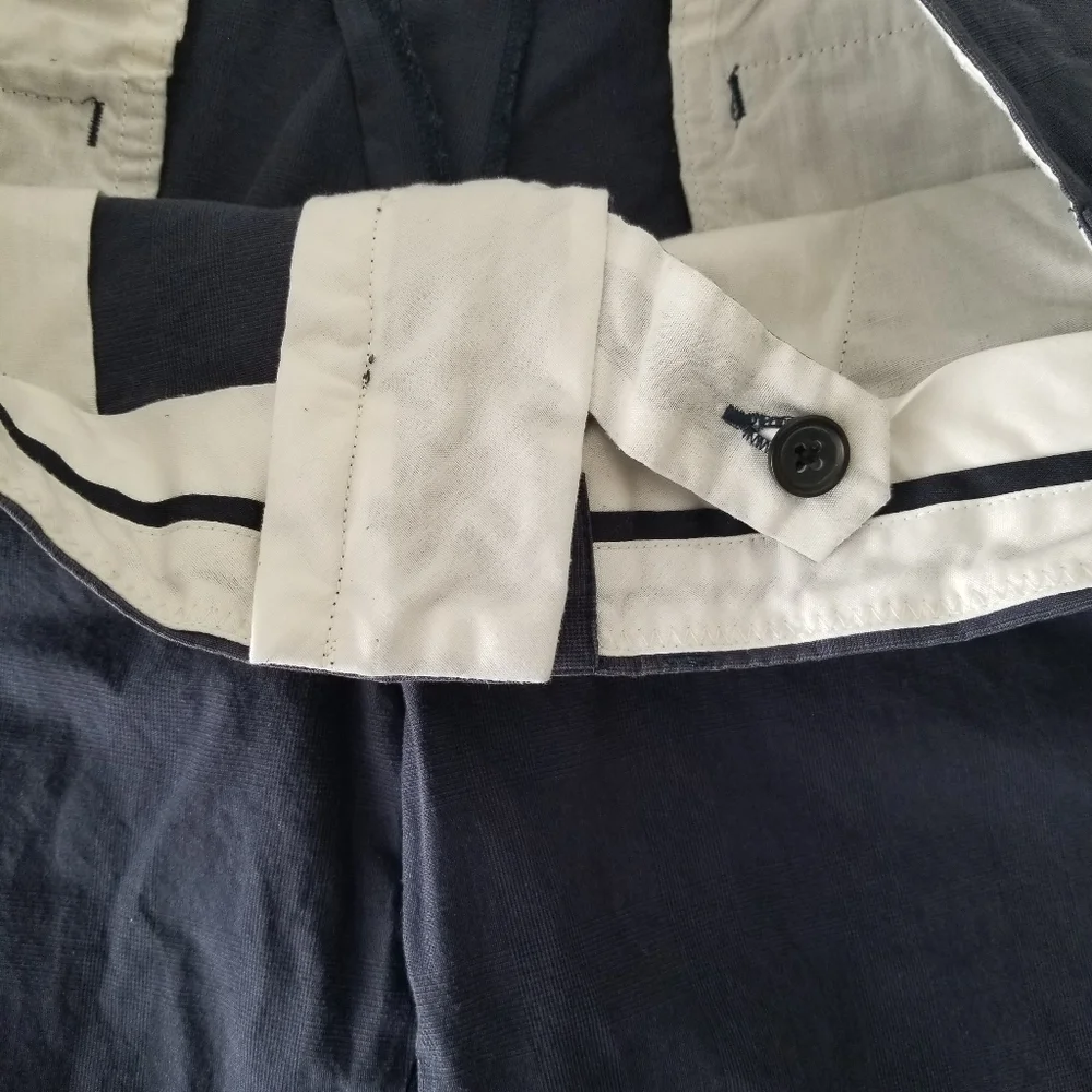 J Crew Navy Blue Slim Bedford Chino Shorts Size 31 Waist